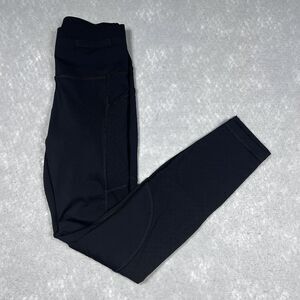 Lululemon Legging Women’s Size 4 Black Crop Pull On Pockets Athleisure